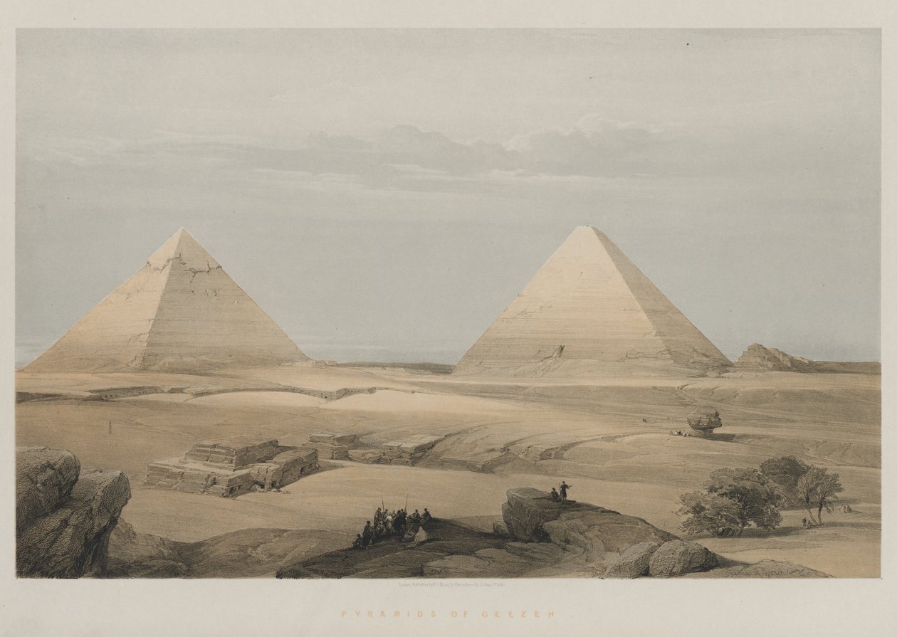 Egitto e Nubia, Volume II: Piramidi di Giza, 1848 da Louis Haghe