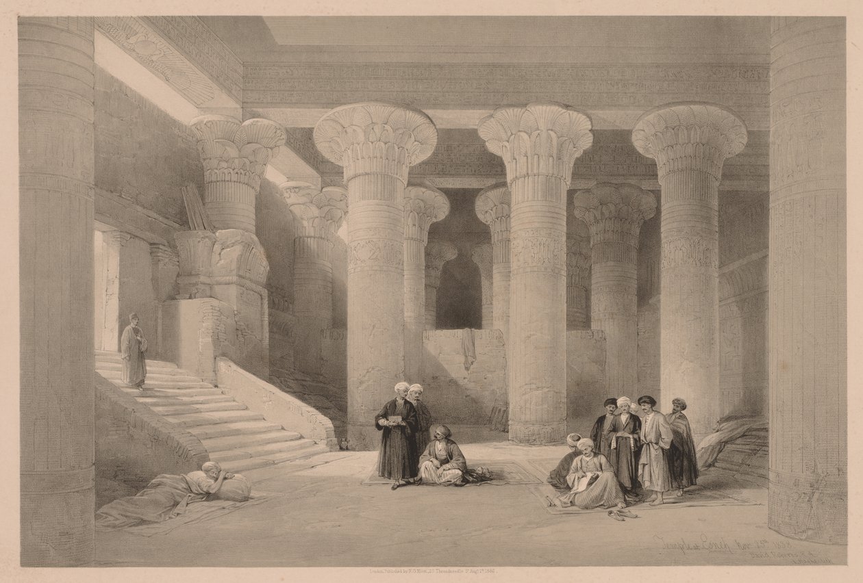 Egitto e Nubia: Volume I - N. 24, Tempio di Esna da Louis Haghe