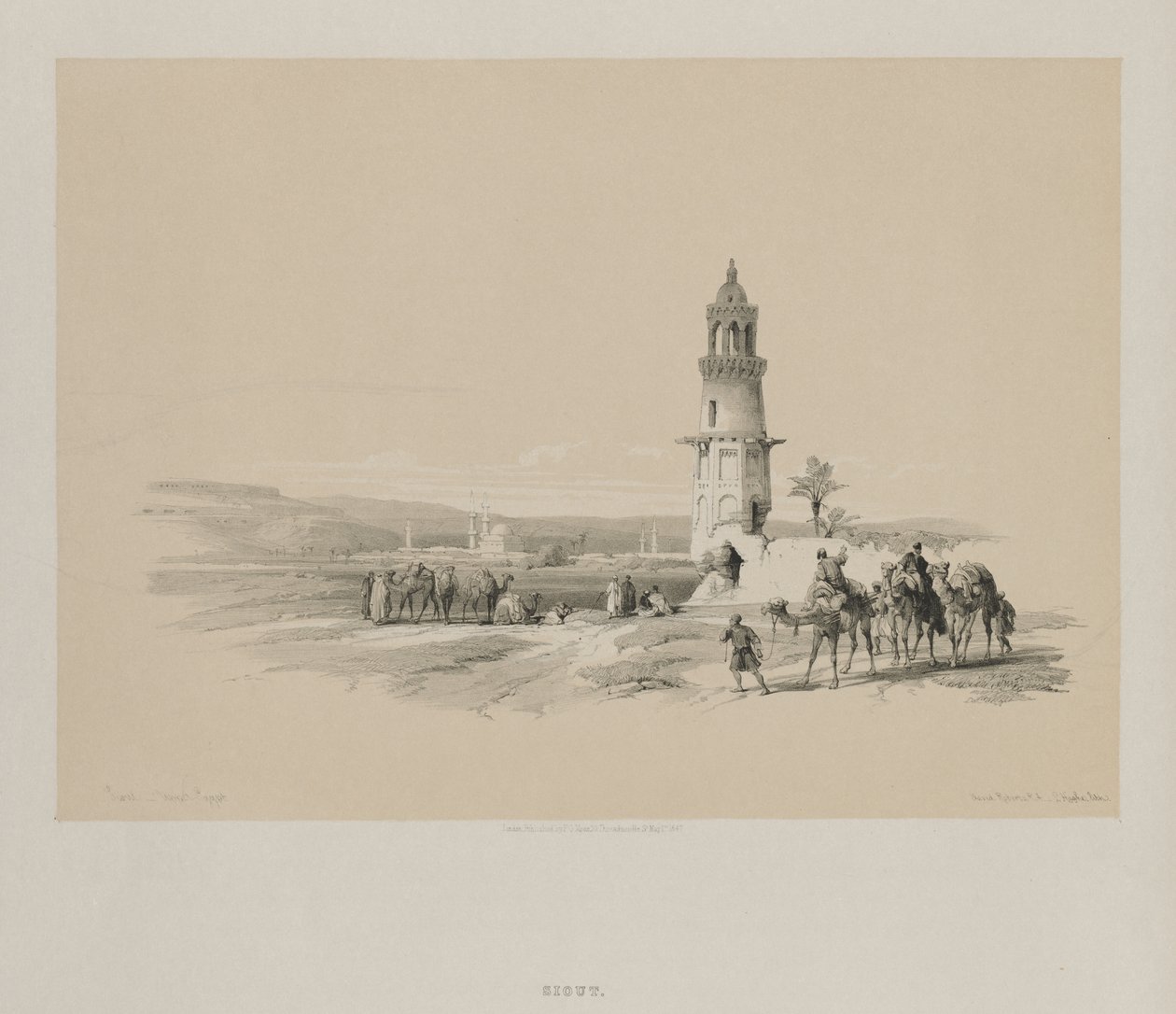 Egitto e Nubia, Volume I: Siout - Alto Egitto, 1847 da Louis Haghe