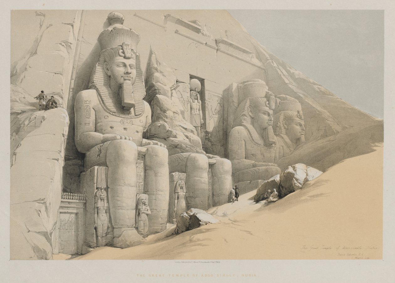 Egitto e Nubia, Volume I: Il Grande Tempio di Abu Simbel, Nubia da Louis Haghe