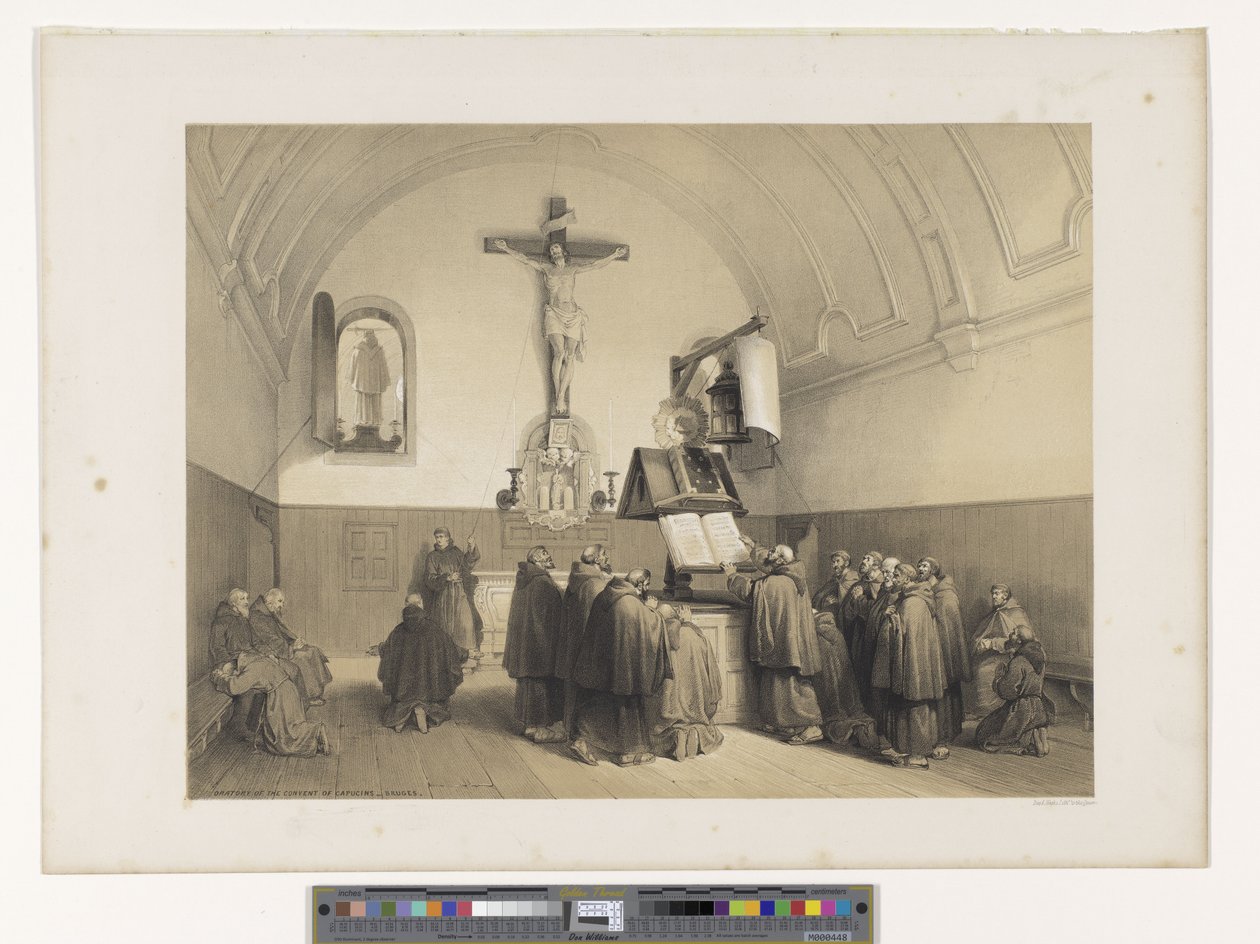 Oratorio del convento dei Cappuccini a Bruges da Louis Haghe