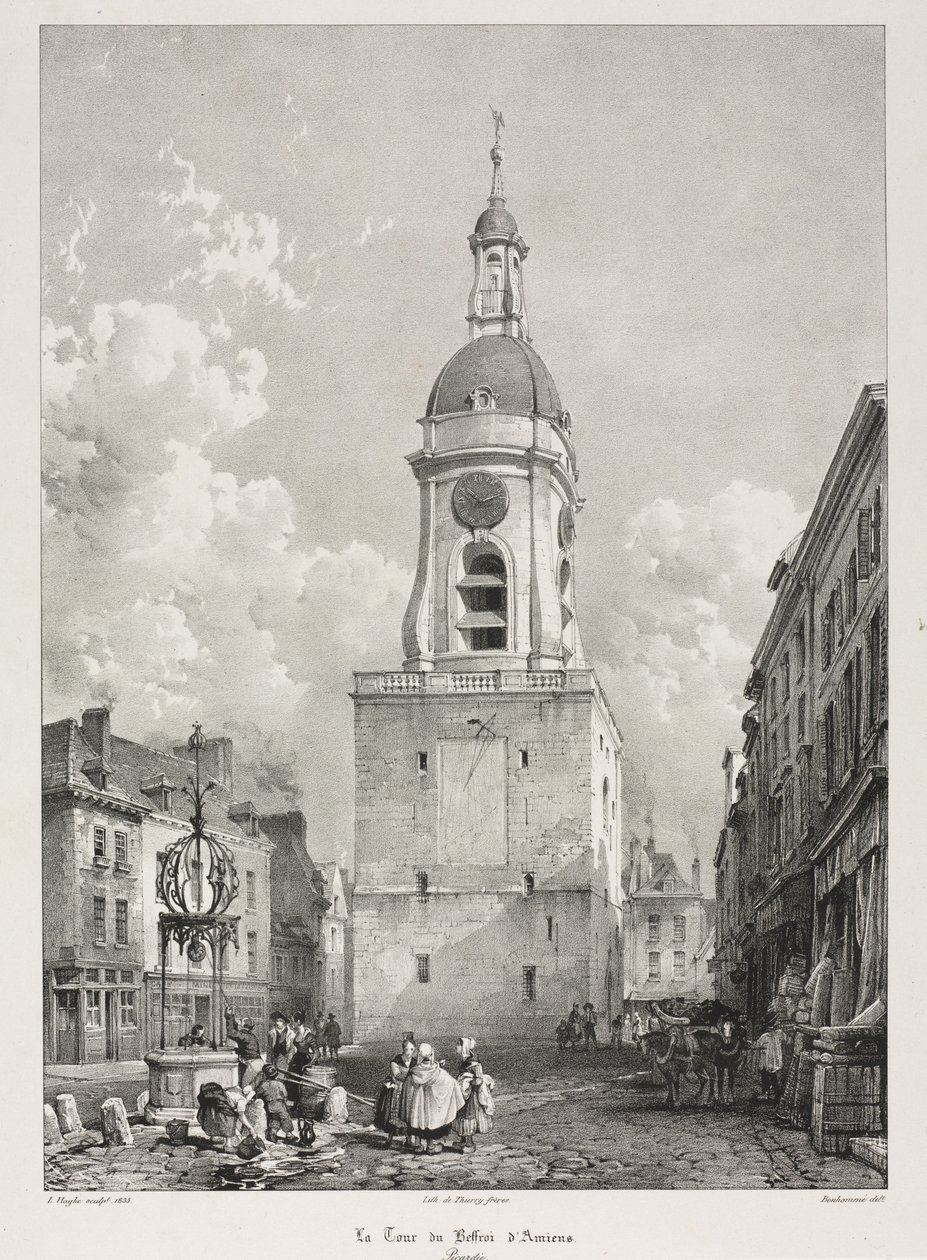 Viaggi pittoreschi e romantici nella vecchia Francia, Picardie: La torre campanaria di Amiens da Louis Haghe