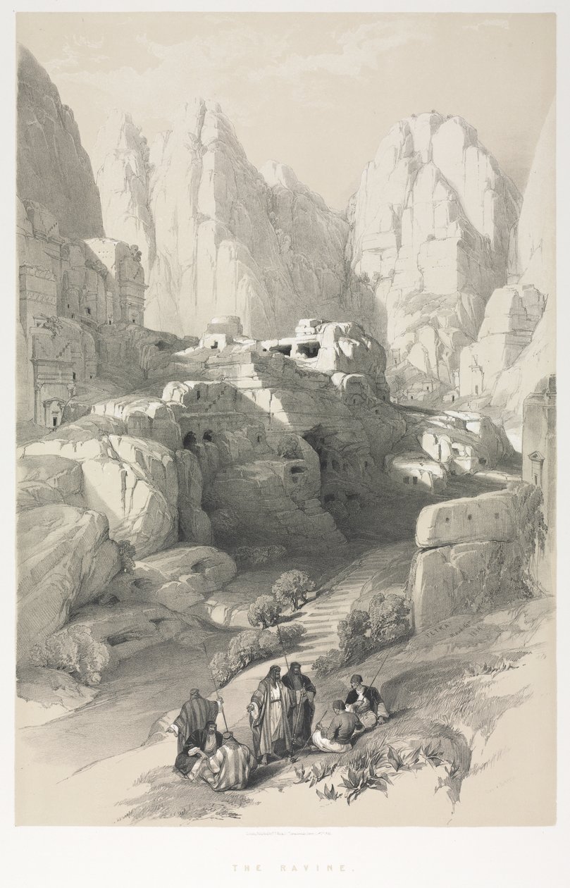 La Terra Santa, Siria, Idumea, Arabia, Egitto e Nubia: Petra da Louis Haghe