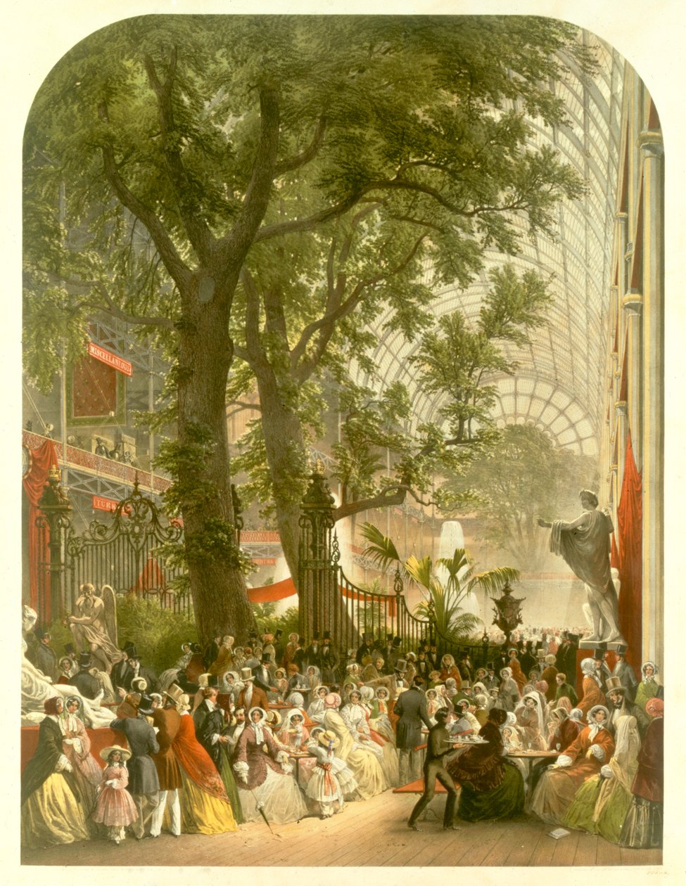 Transetto del Crystal Palace, 1851 da Louis Haghe