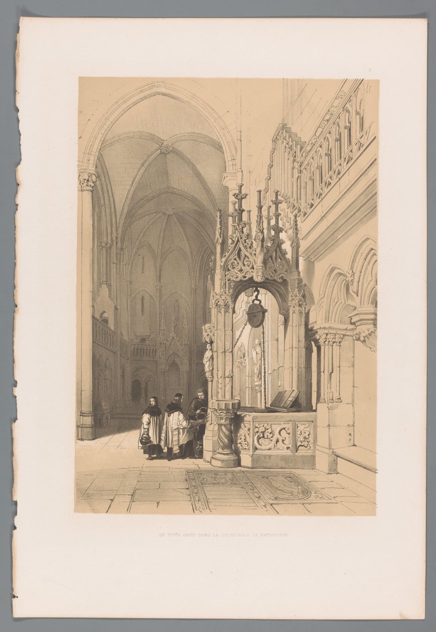 Pozzo nella Cattedrale di Ratisbona da Louis Haghe