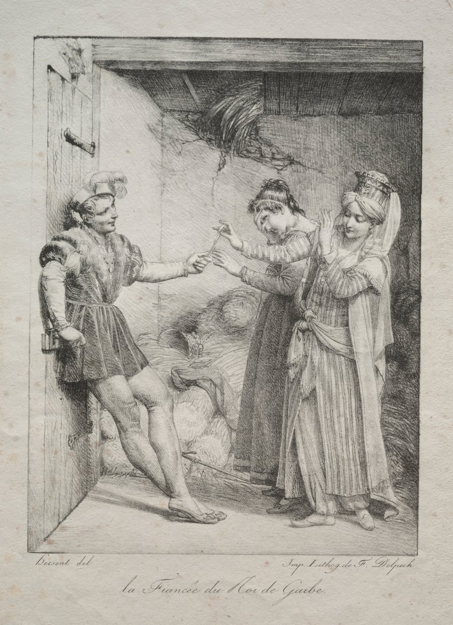 La fidanzata del re di Garbe, 1800 da Louise Marie Jeanne Hersent