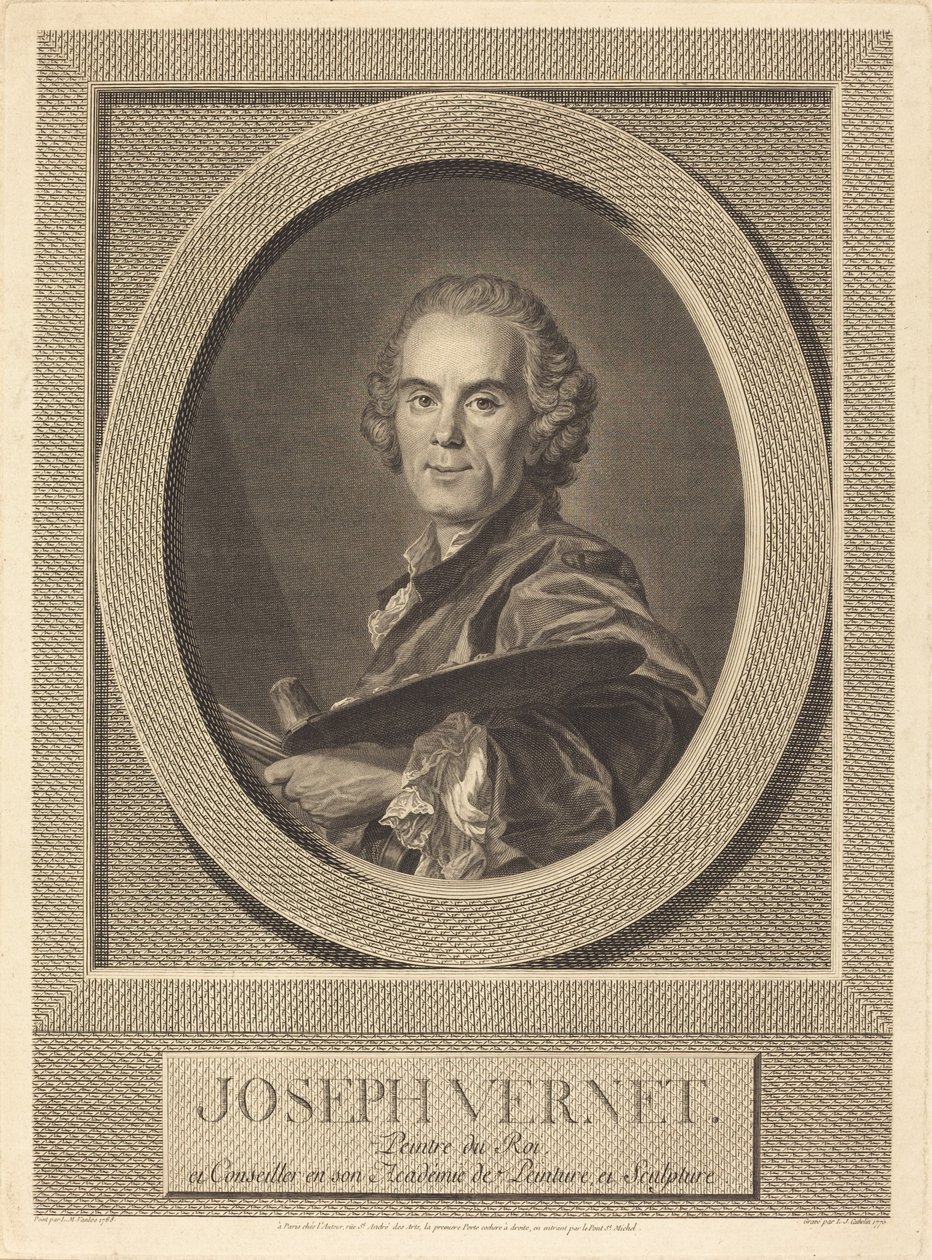 Joseph Vernet da Louis Jacques Cathelin after Louis Michel Van Loo