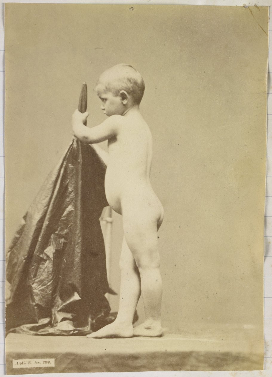 Studio di un bambino nudo, visto di lato da Louis Jean Baptiste Igout (attributed to)