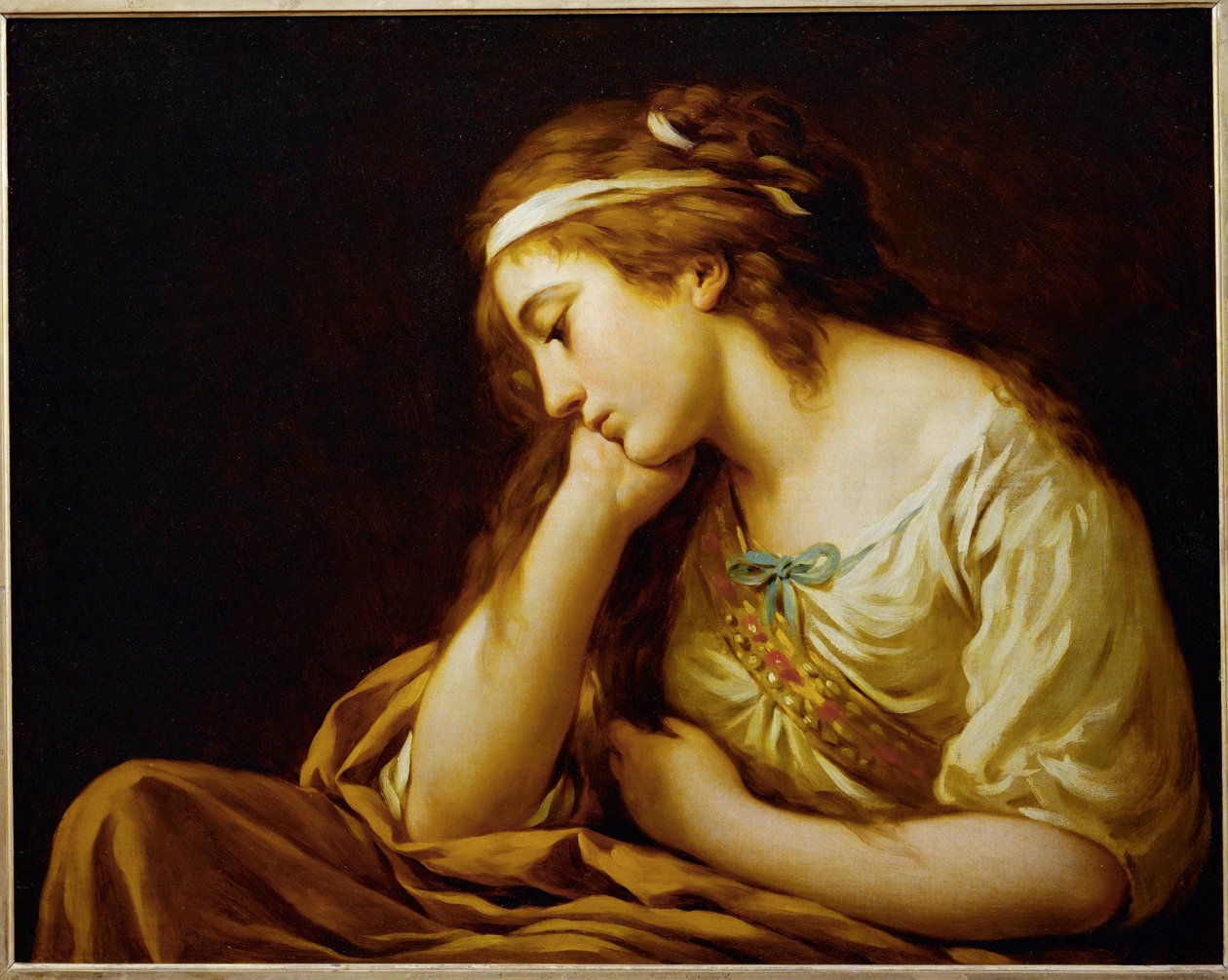 La Melancolie - Malinconia ... da Louis Jean Francois I Lagrenee