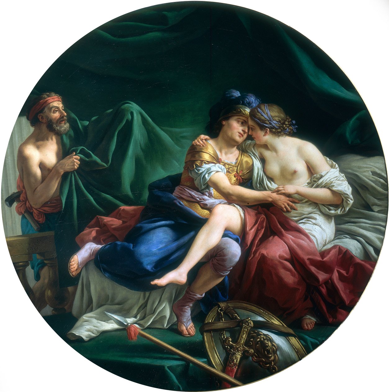 Marte e Venere scoperti da Vulcano, 1768 da Louis Jean François Lagrenée