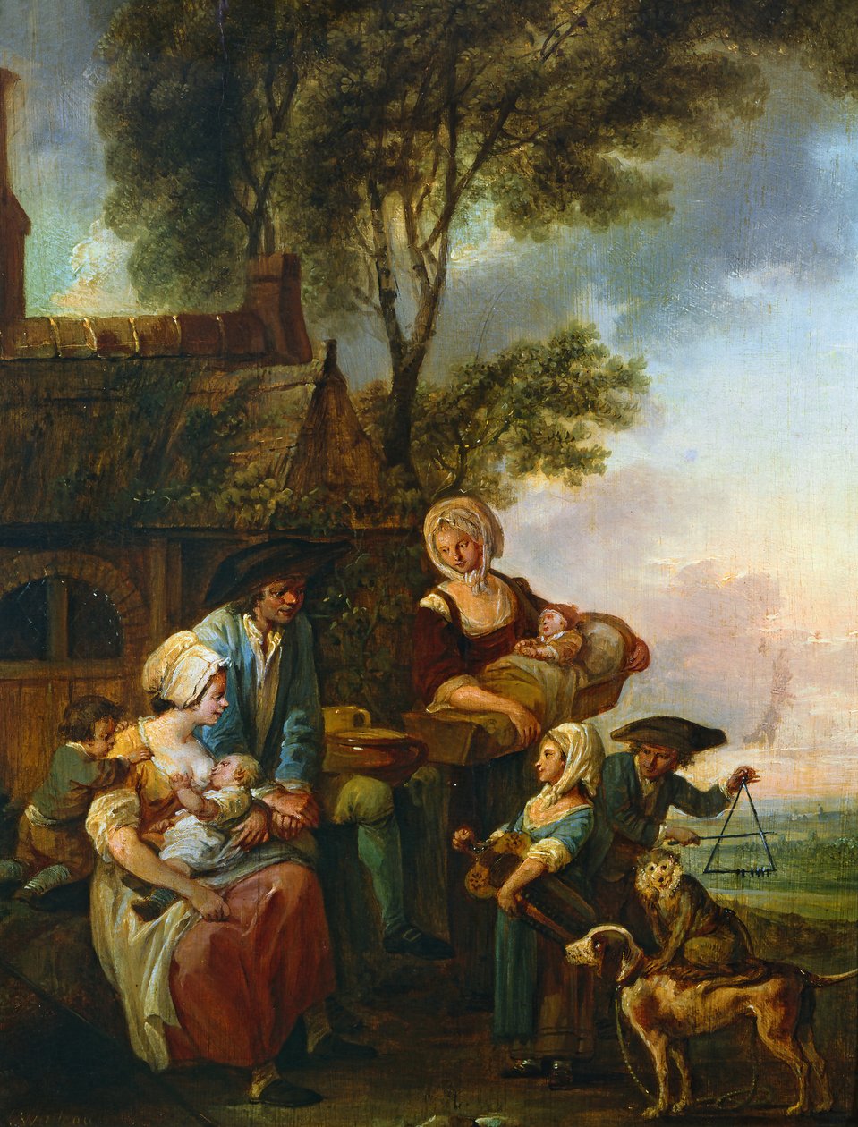 Il suonatore di organetto da Louis Joseph (1731 98) Watteau
