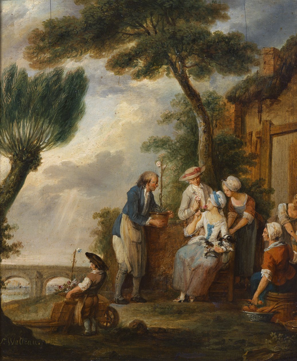 Il giardiniere o il fidanzamento da Louis Joseph (1731 98) Watteau