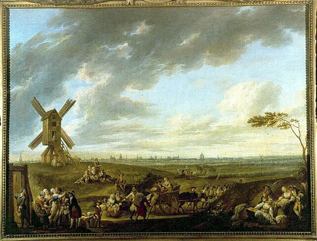 Vista di Lille presa da Dieu-de-Marcq da Louis Joseph  Watteau