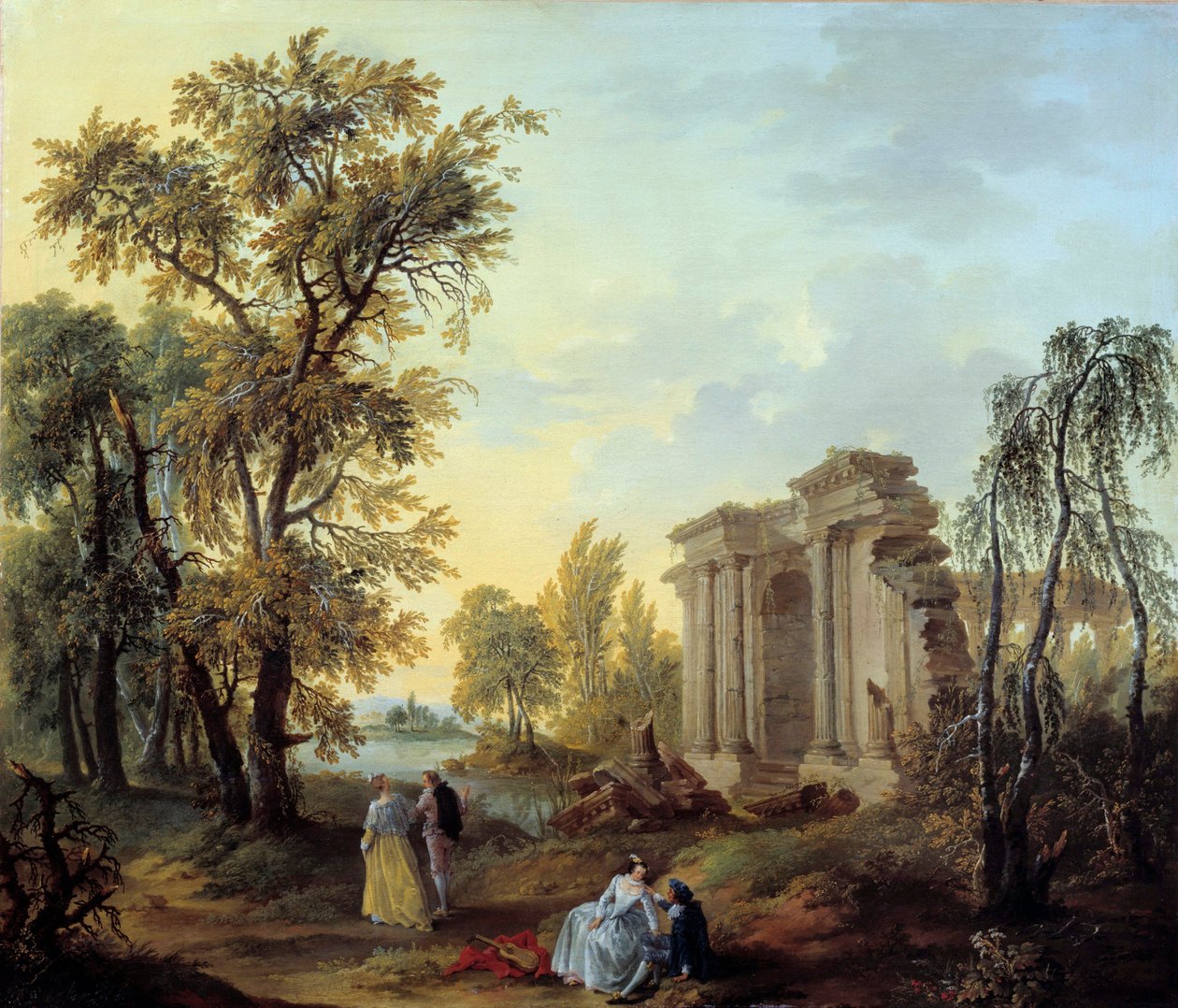 Passeggiata campestre da Louis Joseph  Watteau