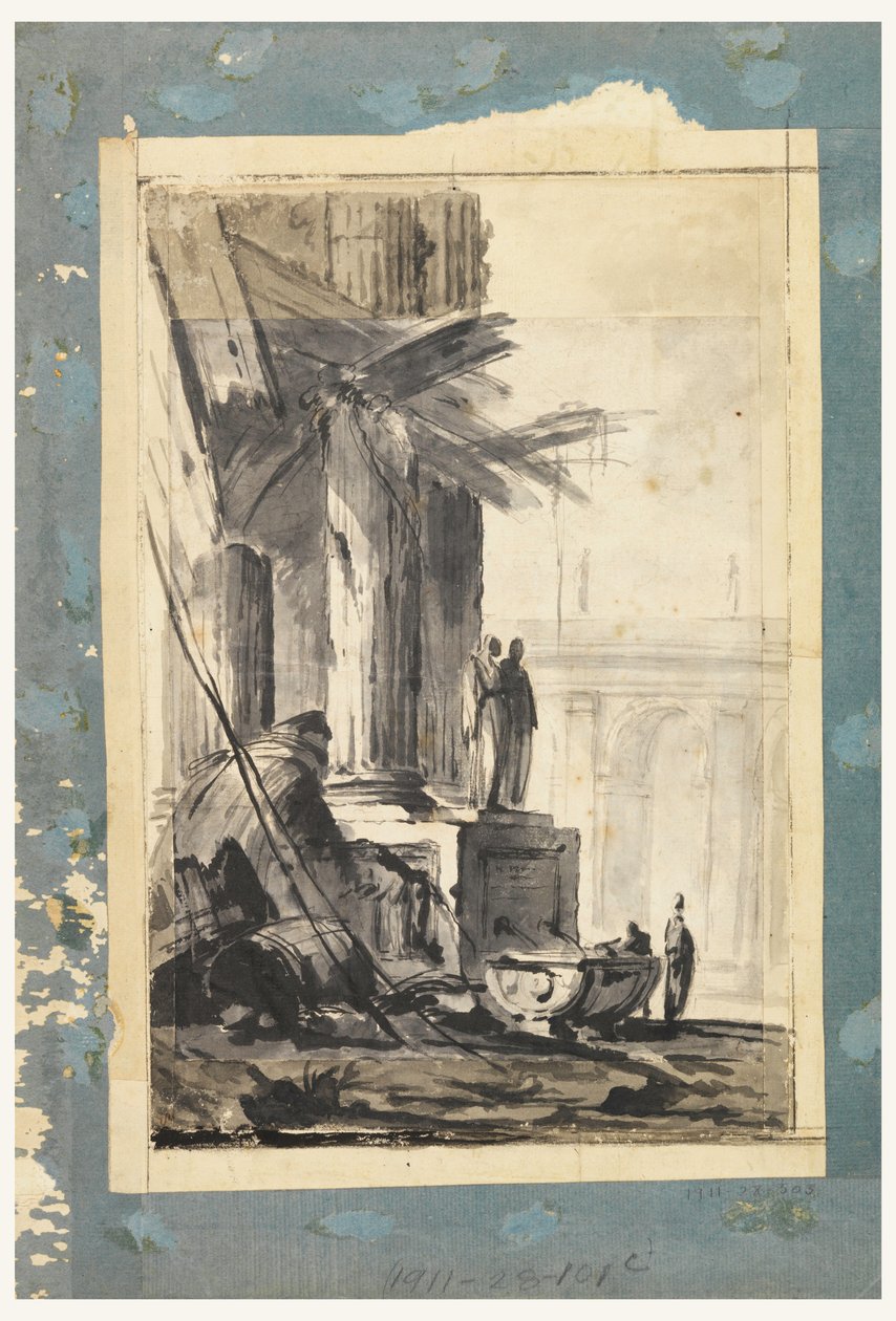 Disegno, Fantasia di rovina, 1762 ca. da Louis Joseph Le Lorrain