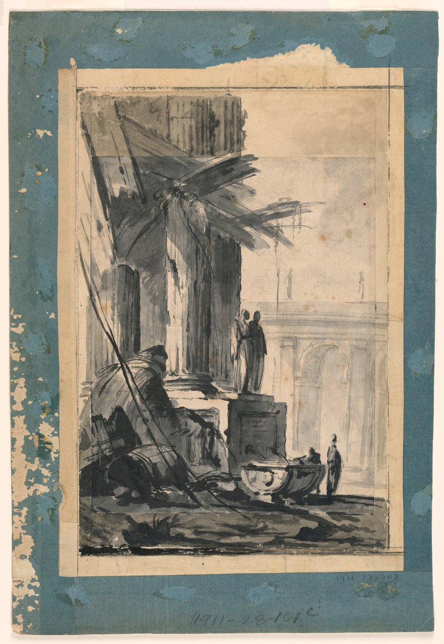 Disegno, Fantasia di rovina, 1762 ca. da Louis Joseph Le Lorrain