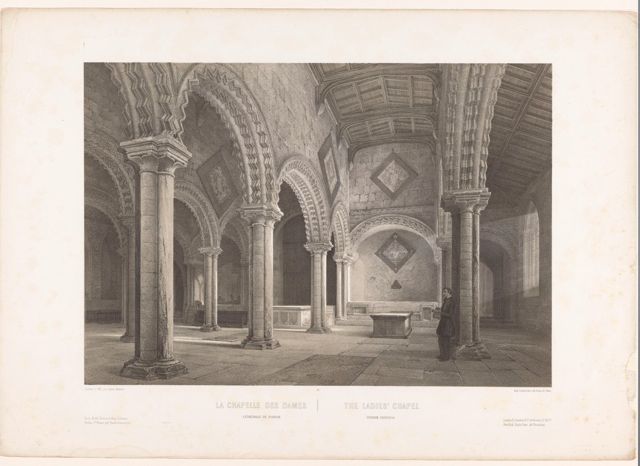 Interno della Lady Chapel nella cattedrale di Durham (Inghilterra, Irlanda e Scozia) da Louis Jules Arnout