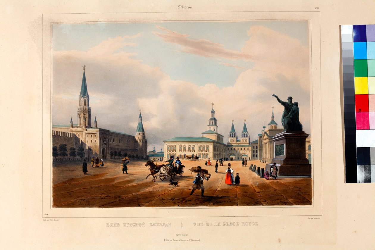 La Piazza Rossa a Mosca da Louis Jules Arnout