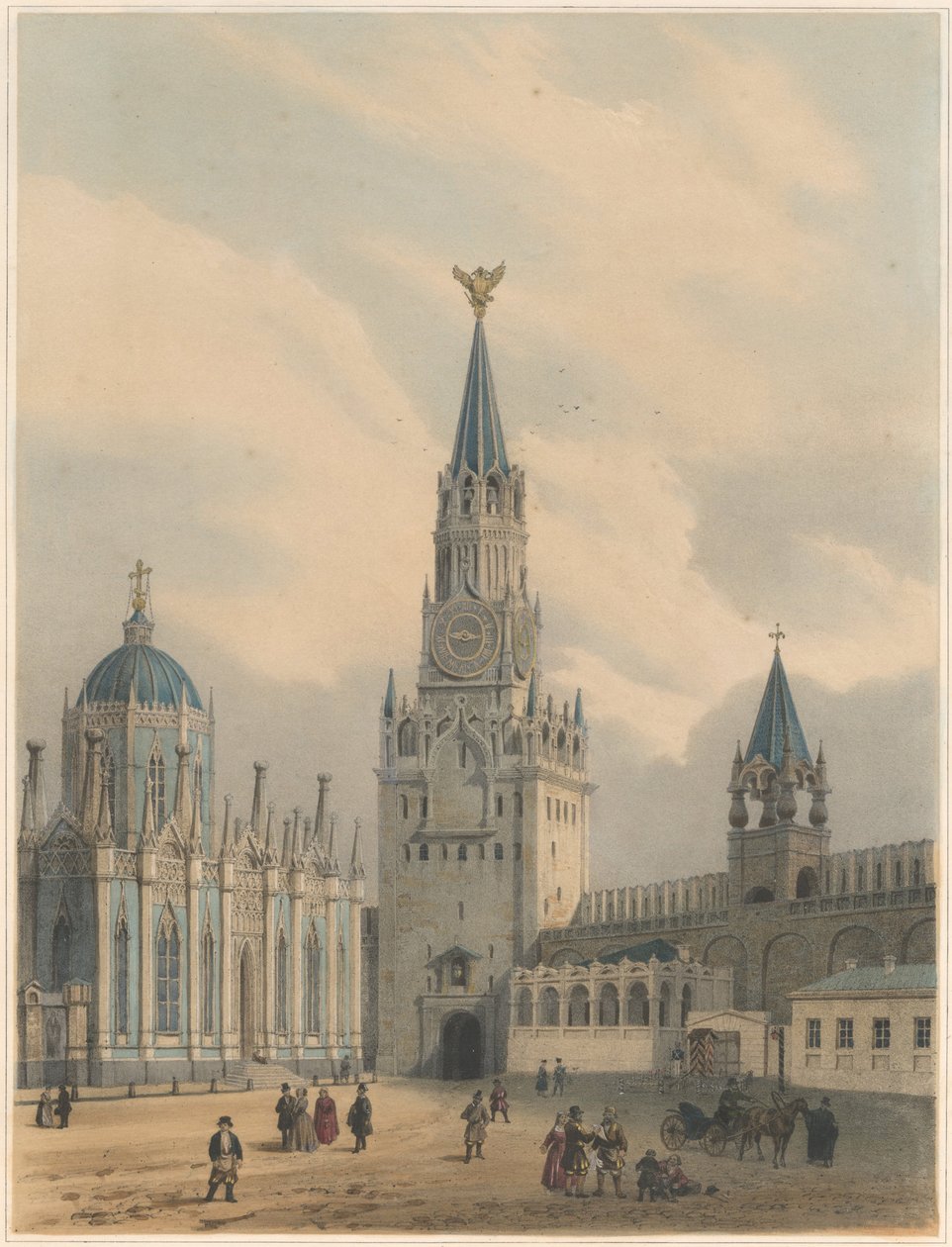 La Torre Spasskaya e la Chiesa di Santa Caterina del Convento dell