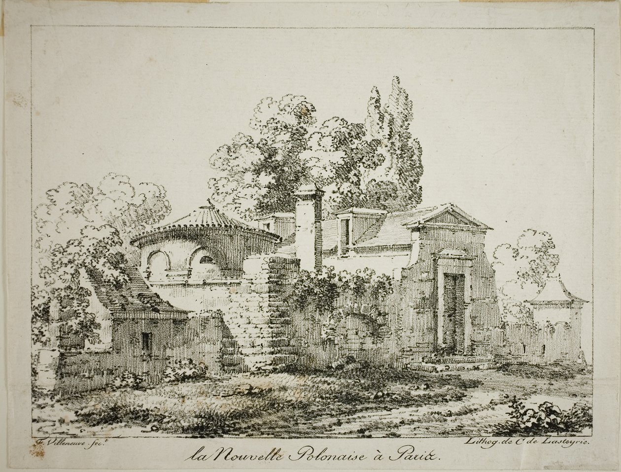 Il nuovo polacco a Parigi da Louis Jules Frederic Villeneuve