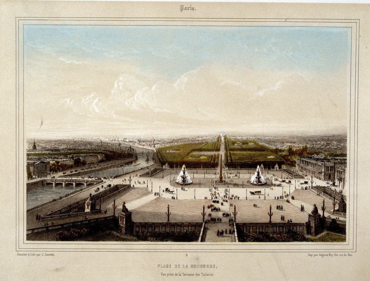 La Place de la Concorde da Louis Julien Jacottet