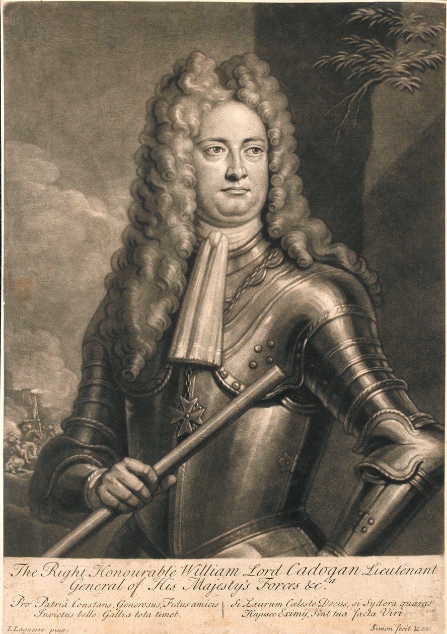 Il Diritto Onorevole William Lord Cadogan, Tenente Generale delle Forze di Sua Maestà da Louis Laguerre