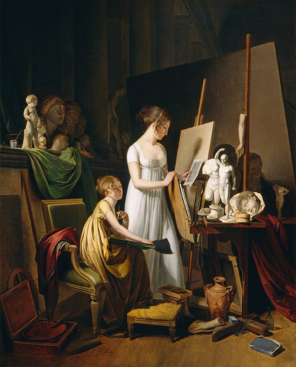 Lo studio di un pittore da Louis Leopold Boilly