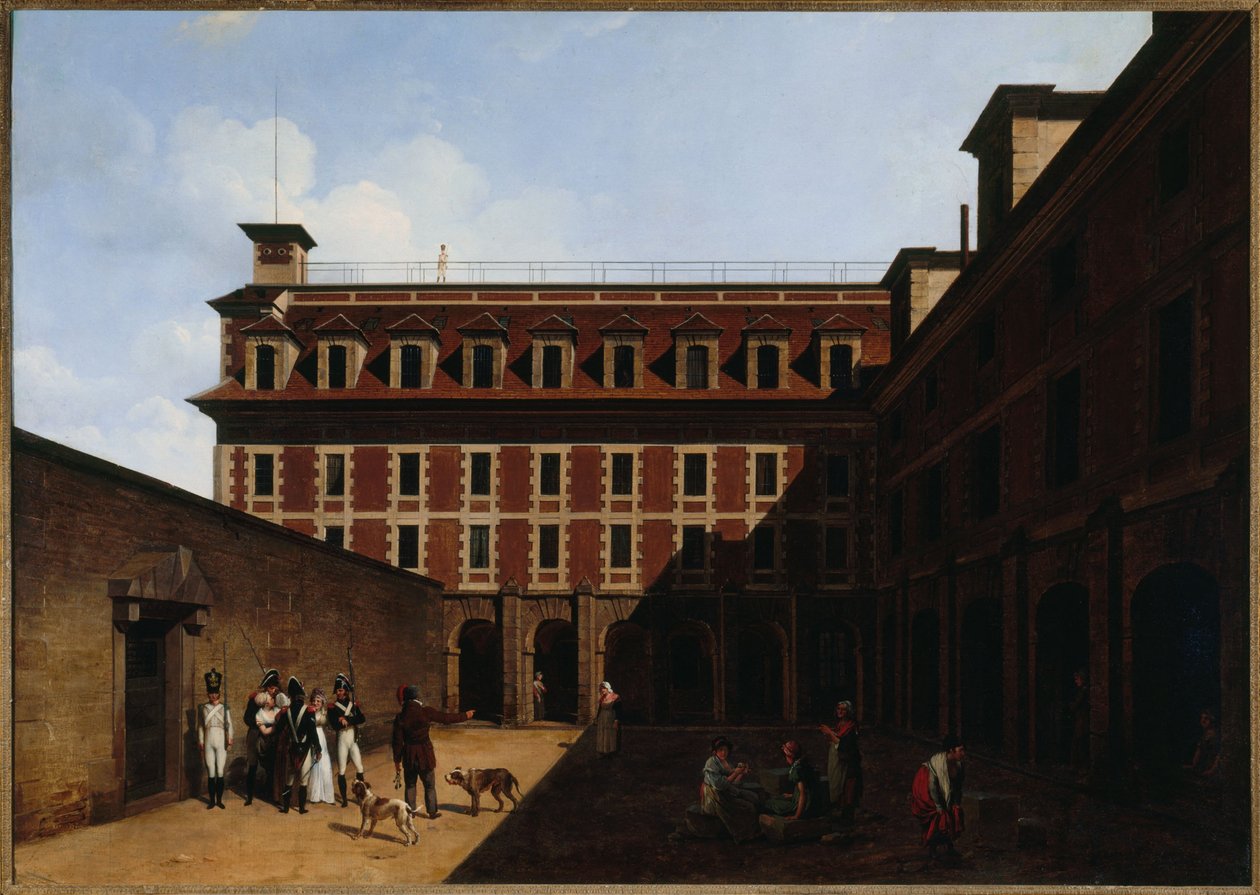 La prigione delle Madelonnettes, rue des Fontaines, ca. 1810 da Louis Leopold Boilly