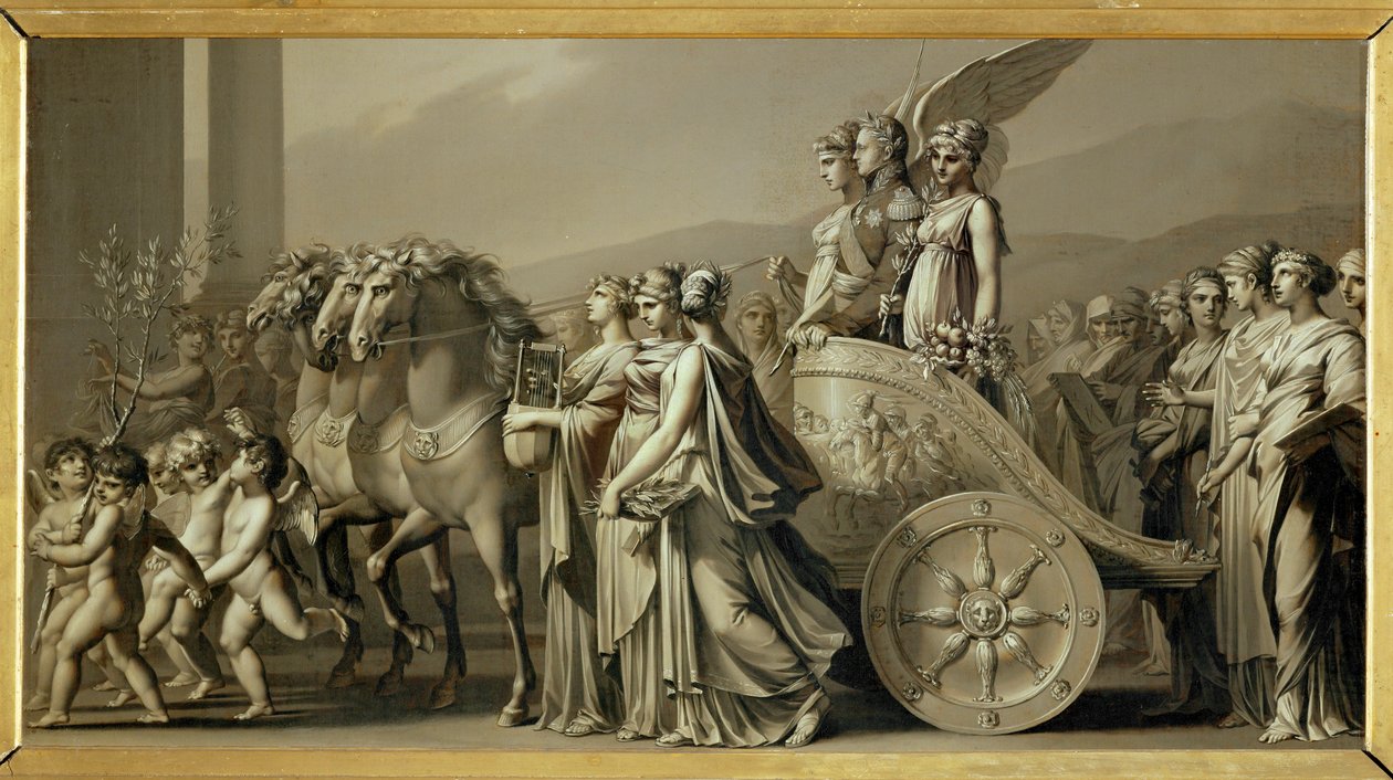 Il trionfo dello zar Alessandro I, o la pace ... da Louis Leopold Boilly