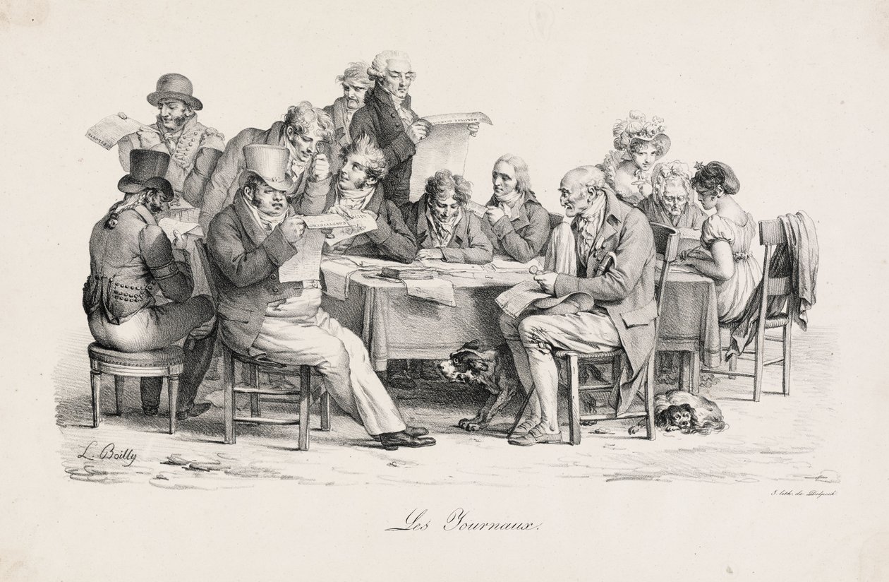 I giornali da Louis Leopold Boilly