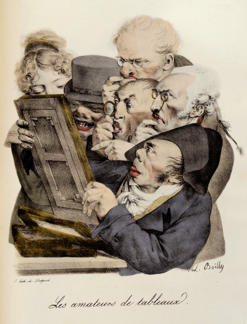 Amanti dei dipinti Incisione di Louis-Léopold Boilly da Louis Leopold Boilly