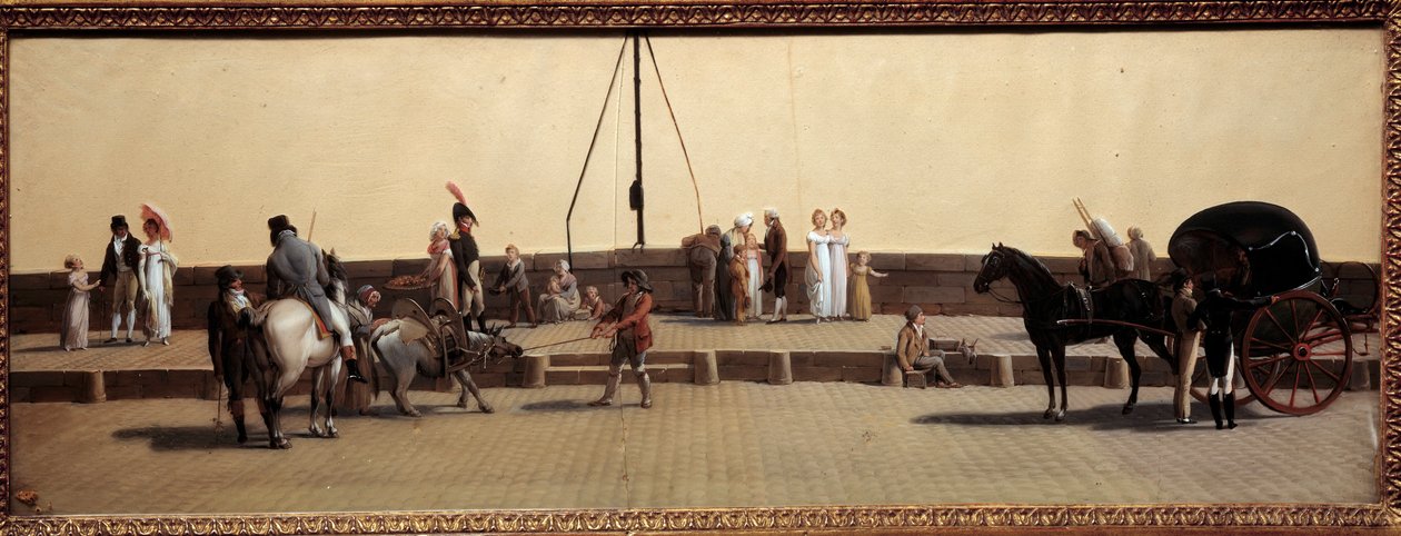 Passaggio del Pont Royal a Parigi da Louis Leopold Boilly