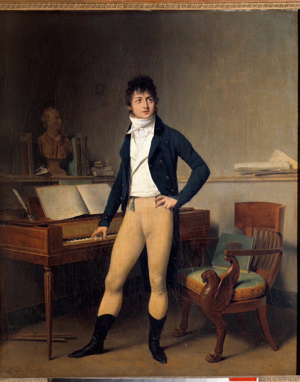 Ritratto in piedi di Francois Adrien Boieldieu da Louis Leopold Boilly
