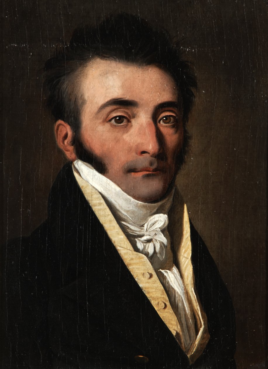 Ritratto di un uomo con panciotto giallo da Louis Leopold Boilly