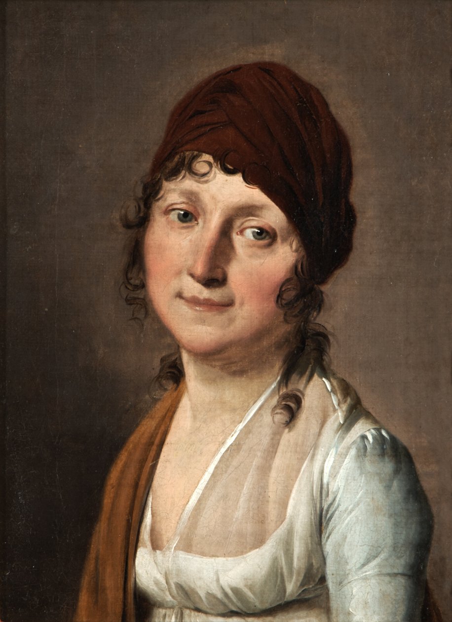 Ritratto di donna con fascia rossa per capelli da Louis Leopold Boilly