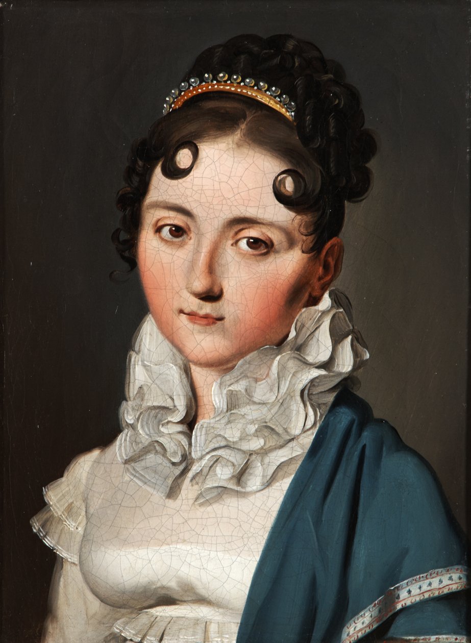 Ritratto di giovane donna con scialle verde da Louis Leopold Boilly