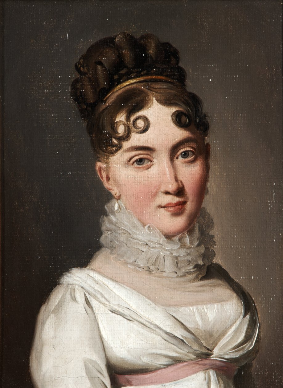 Ritratto di giovane donna con colletto di pizzo da Louis Leopold Boilly