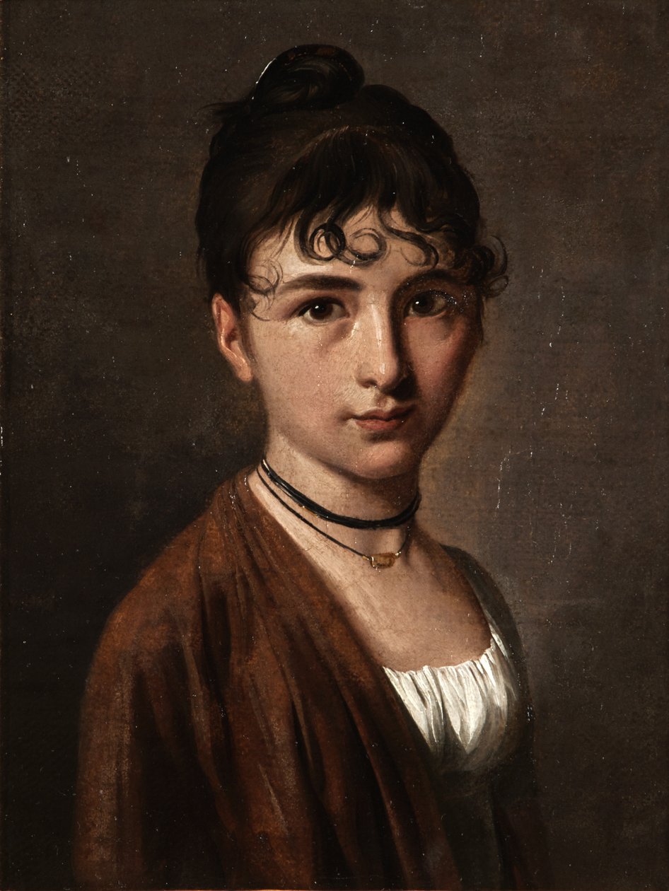 Ritratto di giovane donna con collana da Louis Leopold Boilly