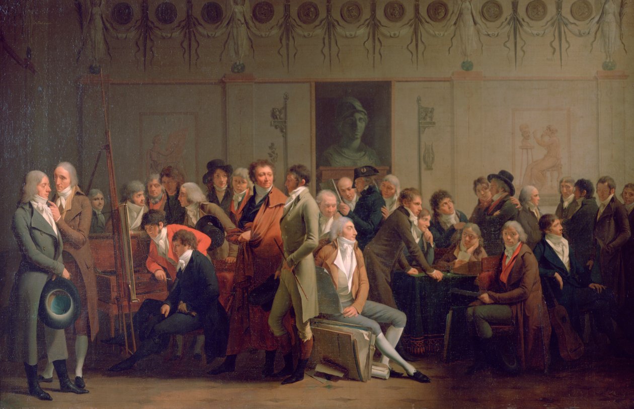 Riunione di artisti nello studio di Isabey, 1798 da Louis Leopold Boilly