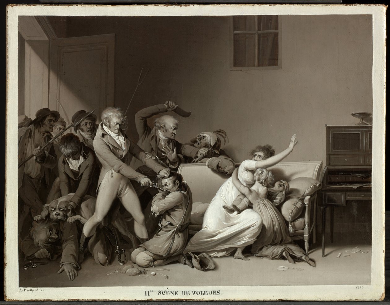 Seconda scena di ladri: i ladri arrestati da Louis Leopold Boilly