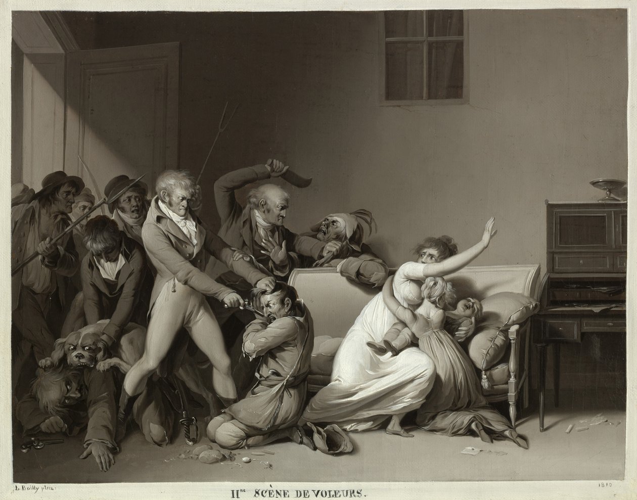 Seconda Scena dei Ladri: I Ladri Arrestati da Louis Leopold Boilly