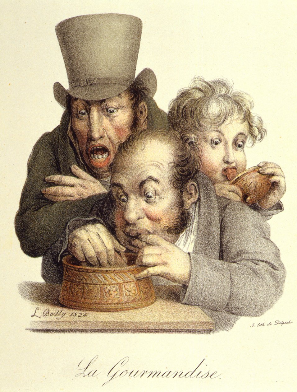I sette peccati capitali: Gola di Boilly da Louis Leopold Boilly