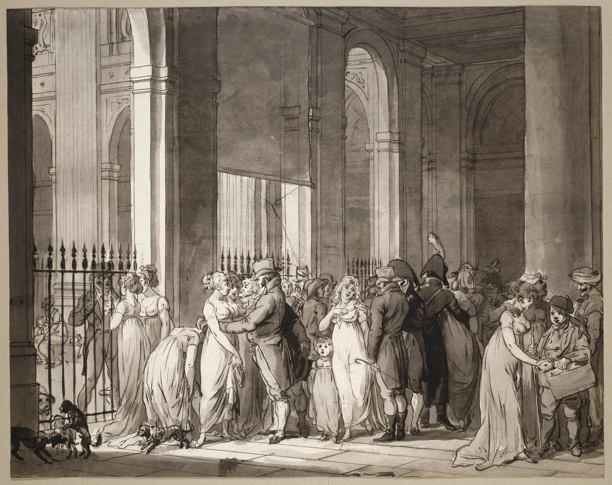 Le arcate al Palais-Royal da Louis Leopold Boilly