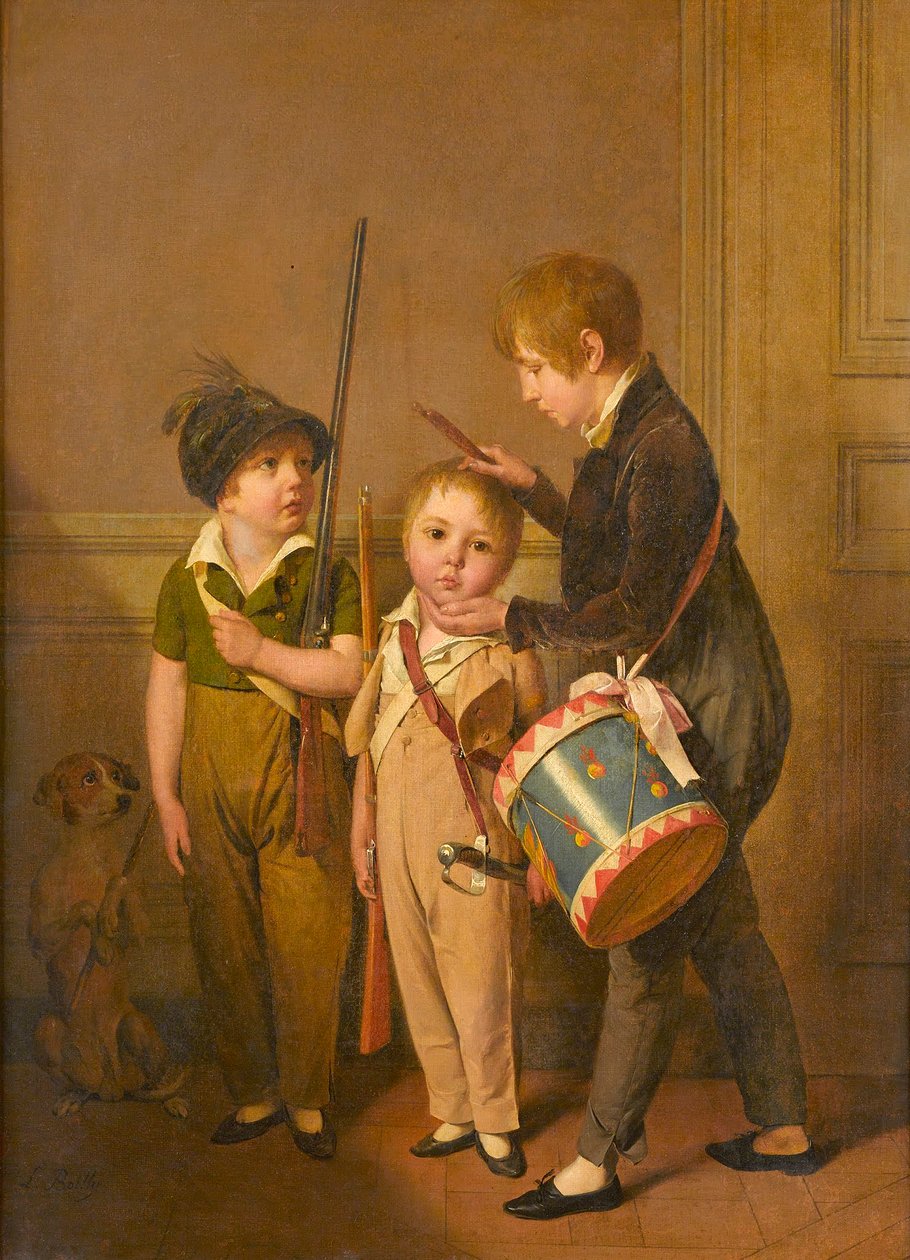 Louis-Léopold Boilly - I miei piccoli soldati da Louis Leopold Boilly
