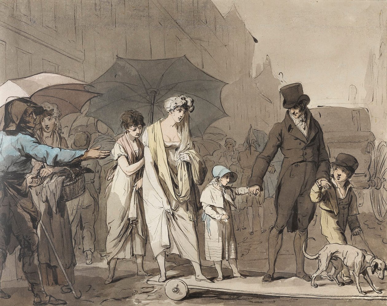 Louis-Léopold Boilly - Pedaggio urbano da Louis Leopold Boilly