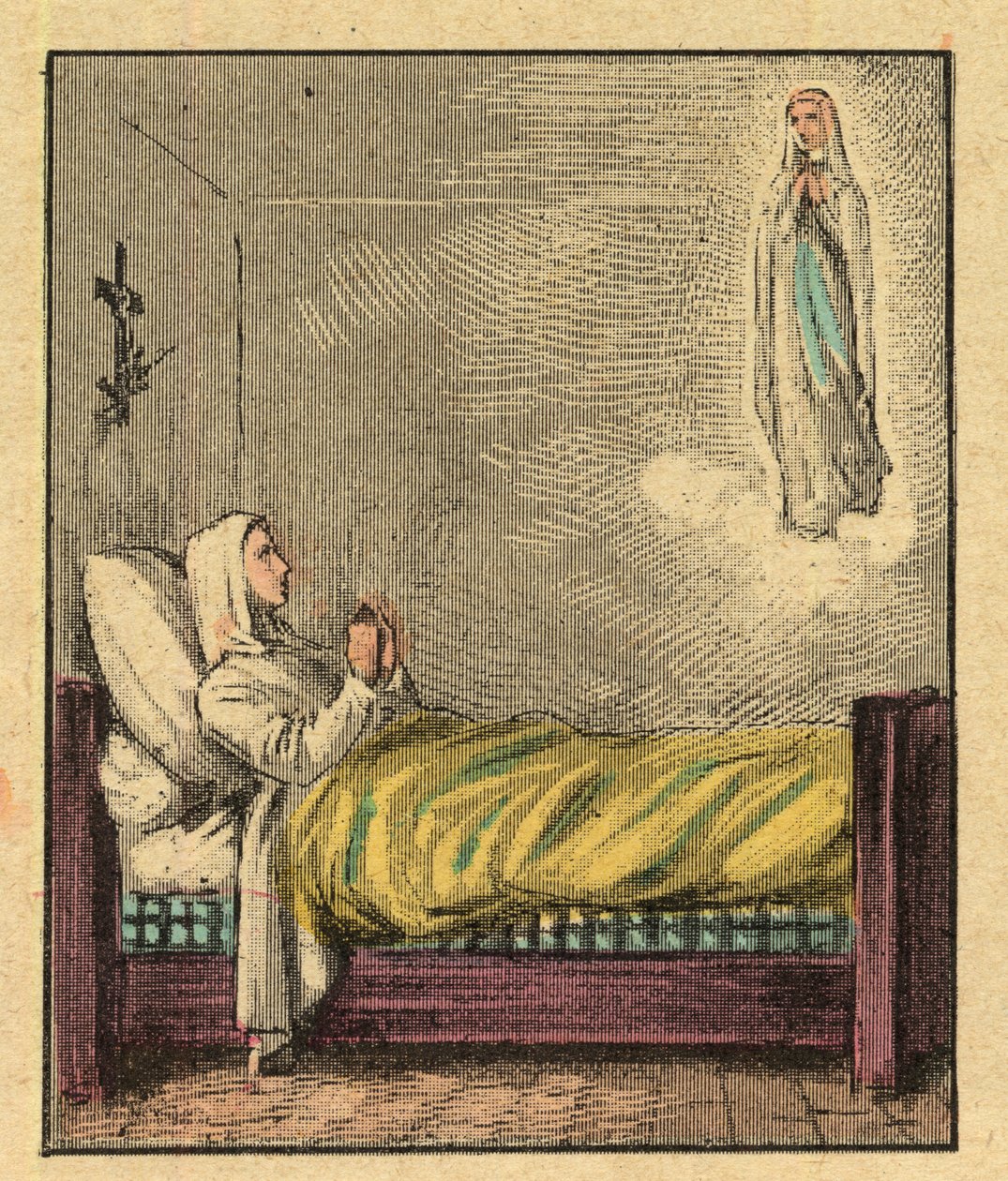Bernadette Soubirous (1844-1879) - Incisione da 