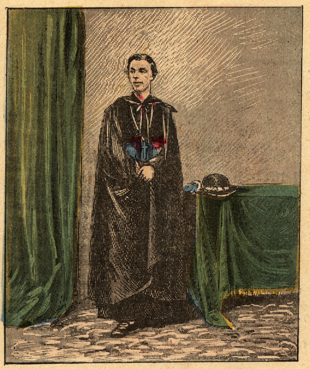 Louis-Gaston de Segur (1844-1879) vescovo francese - Incisione da 