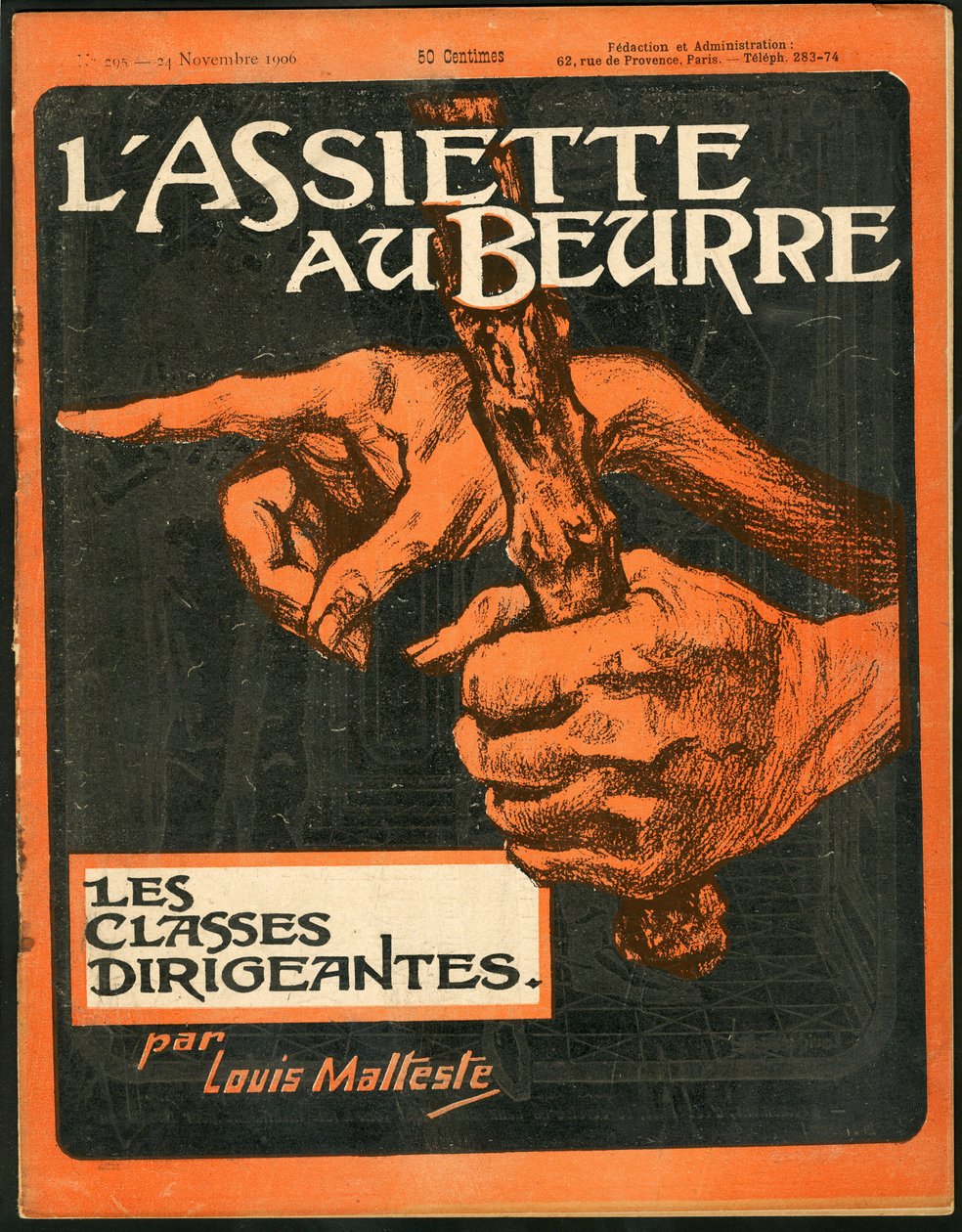 Copertina di Il Piatto di Burro, numero 295, Satirico a Colori da Louis Malteste