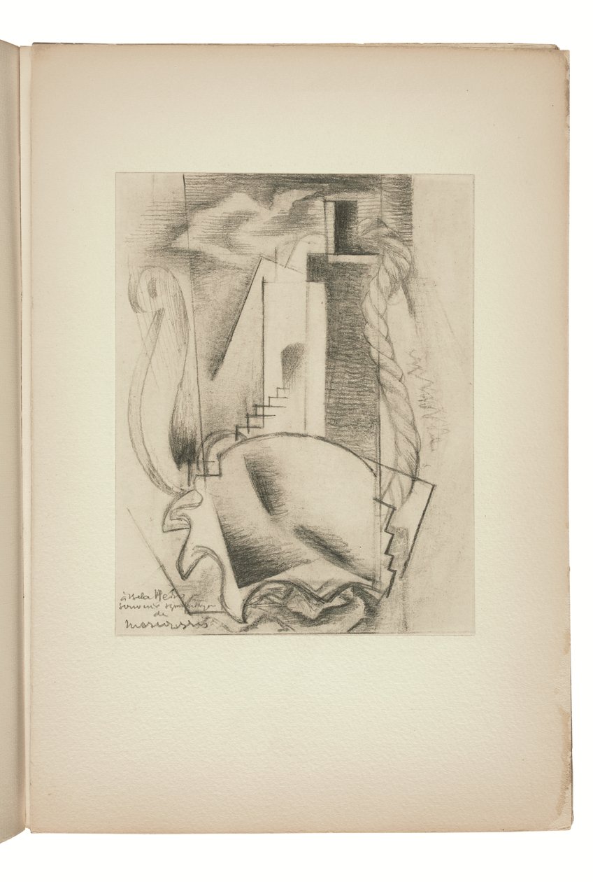 Pagina tratta da Indicateur des chemins de cœur Paris, edito da Jeanne Bucher da Louis Marcoussis