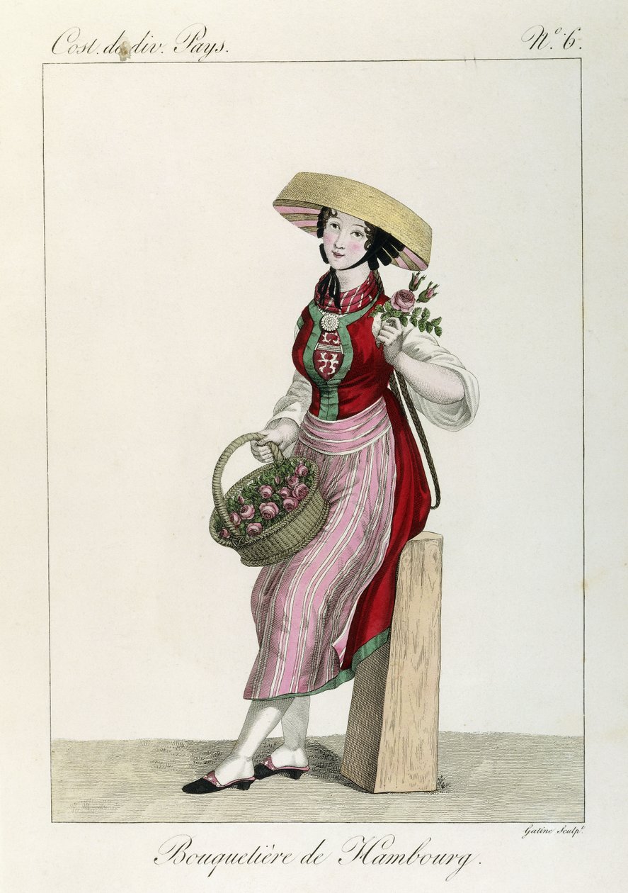 Costume delle donne di Amburgo da Louis Marie (after) Lante